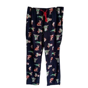 OLD‎ NAVY Holiday 2019 Mid-Rise Printed Animals Flannel Ladies Pajama Pants, M